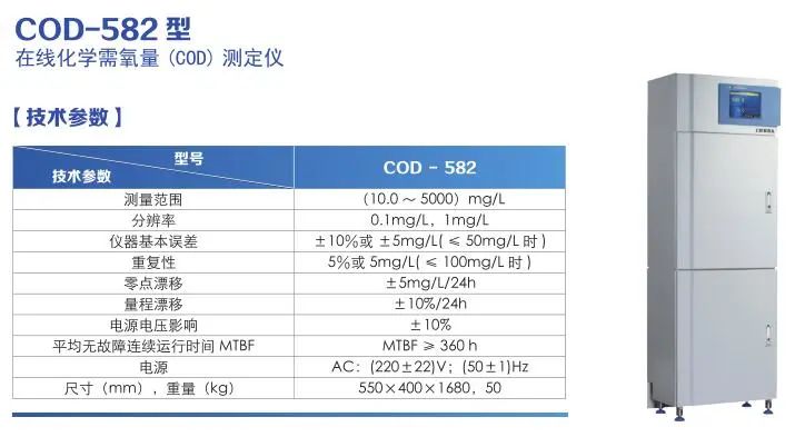 COD-582型在線化學(xué)需氧量(COD)測(cè)定儀 污水處理廠在線監(jiān)測(cè)儀器配置清單(圖2)